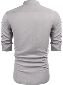 Men Shirts - Gri - Görünüm 5