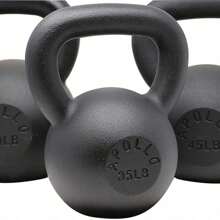 20LBS Solid Cast Iron Kettlebells Ideal For Strength Training, Building Muscles