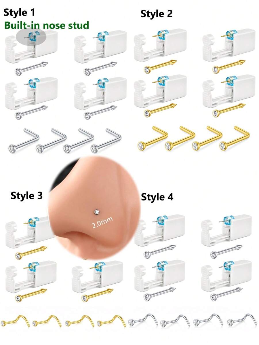 AVYRING Fake Nose Ring Magnet - Selbstklebender Nasenschmuck Ohne Piercing