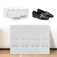 20x Schuhboxen Schuhbox Set 32.6*24*14cm Transparent Schuhbox Stapelbare Boxen - Weiss - Übersicht 8