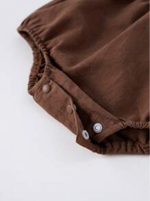 2 件装 2024 秋季女宝宝花卉图案彼得潘领上衣和围兜裤套装