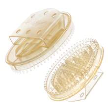 1 szt./2 szt. Szczotka do masażu całego ciała Meridian, narzędzie do relaksującego masażu ciała, wielofunkcyjny masażer akupresurowy, stymuluje krążenie krwi i zapewnia komfort ciała, włosy, akcesoria do włosów, pielęgnacja włosów, szkoła, powrót do szkoły, podróże, niezbędne rzeczy w podróży, niezbędne rzeczy w domu, spa, narzędzie do masażu, masaż, masażer, spa - Przezroczysty - Zobacz 7