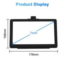 Portable Truck GPS Navigator (7-Inch GPS + Sunshade) High-Resolution Touch Screen Truck GPS Navigator - Trucking GPS With Entertainment, Satellite Navigation, Real-Time Traffic Updates, And Lane Guidance - 黑色 - 查看 10