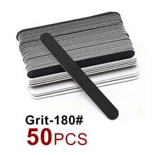 50pcs Replaceable Emery Boards, Reusable And Washable Sand Paper, 100/180/240 Grit (Stainless Steel Plates Sold Separately) - Black - View 14