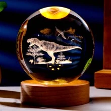 1pc Galaxy 3D Crystal Ball Lamp, Decorative Night Light, Size 6x7.5cm (2.36x2.95in), USB Powered, Suitable For Room, Bedroom, Yard, Camping, Bar, Restaurant, Birthday Party, Wedding, Christmas, Halloween And Other Occasions Valentine's Day