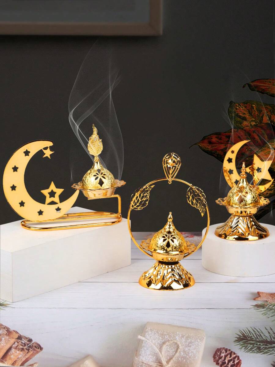 1pc Incense Burner Nordic Fashion Incense Burner Desktop Decoration Sandalwood Incense Fragrance Dispelling Aroma Burner Gift Incense Burner Gifts Birthday Graduation E-I-D - Multicolor - View 1