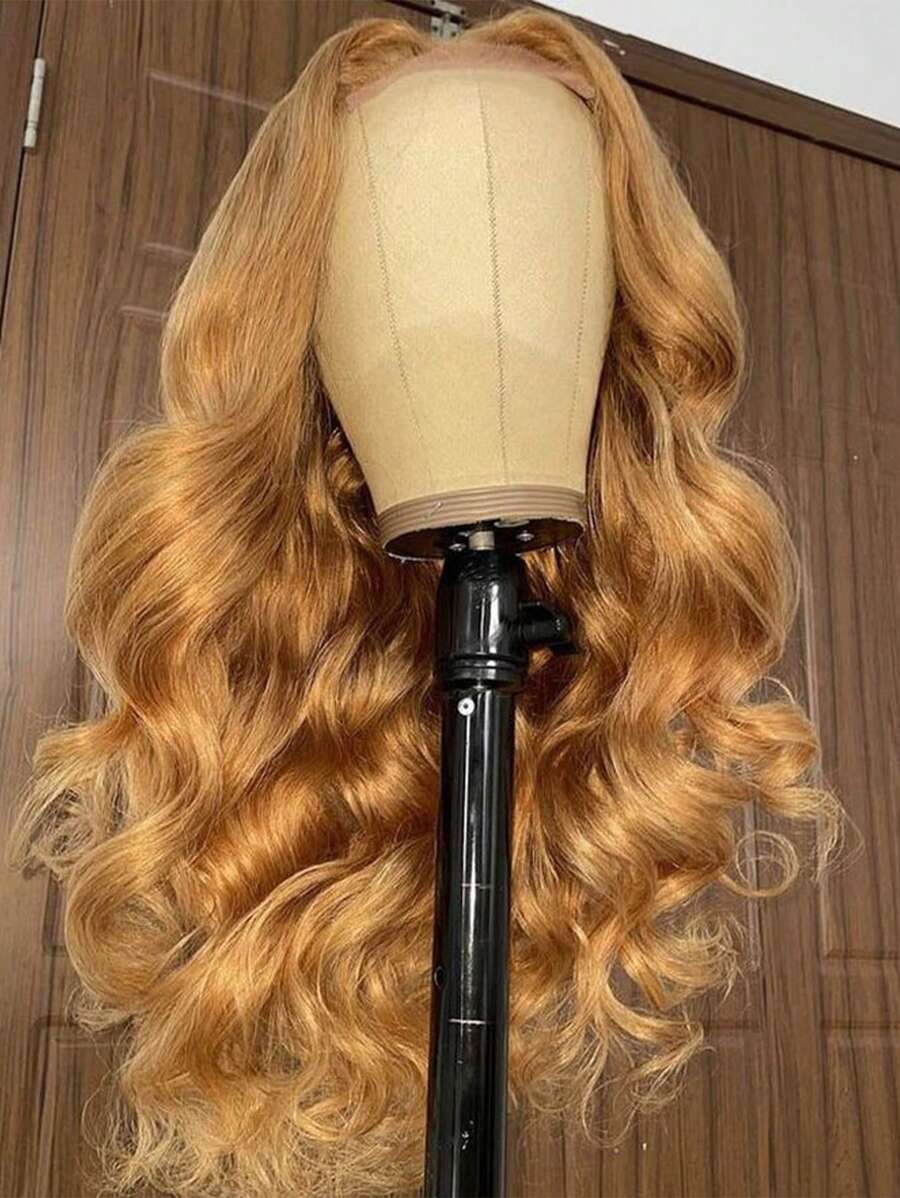 30 Inch Honey Blonde Wig Human Hair 13x6 Body Wave Honey Blonde Body Wave HD Lace Front Wig Human Hair 27#Colored Blonde Lace Frontal Wigs Human Hair Pre Plucked 180% Density Blonde Wig Human Hair