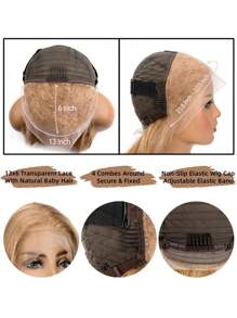 30 Inch Honey Blonde Wig Human Hair 13x6 Body Wave Honey Blonde Body Wave HD Lace Front Wig Human Hair 27#Colored Blonde Lace Frontal Wigs Human Hair Pre Plucked 180% Density Blonde Wig Human Hair - Gold - View 6