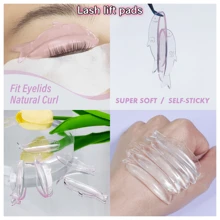PERMANIA 5 Pairs Fish Shape Lash Lift Pads,Soft, High Plasticity,Self-Adhesive, No Glue Required,Suitable For Salon And Diy's Lash Perming Pads,Fast Upper Hand ,Easy To Clean And Reusable,Suitable For Most Lengths Of Eyelashes