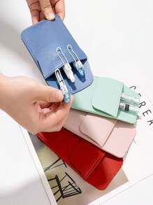 1 Pieza Bolsa grande de estilo coreano para enfermera, con capacidad, en piel, para sujetar bolígrafos de médico, de vuelta al colegio, material escolar, estuche para lápices, estuche, mochila escolar