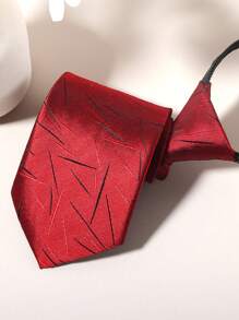 1 件易拉领带，拉链无领带，商务正装领带