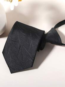 1 件易拉领带，拉链无领带，商务正装领带