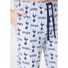 Tottenham Hotspur F.C. Pyjama Comfy Nightwear Bottoms Lounge Wear PJ Spurs Gift - Grey - View 4