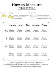 10pcs Cute Pink 3D Bowknot Handcraft Nail Tips, White Full Coverage French Press-On Fake Nails - White - View 7