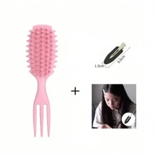 3 合 1 糖果卷发刷 - 温和顺滑造型梳，适合干湿卷发，减少拉扯分离，非常适合女性 - 彩色 - 查看 21