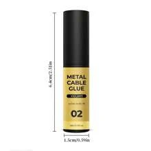 XEIJAYI 7支装5毫升指甲油，7种颜色可选，金色、银色、闪粉、亮片，可卸UV/LED凝胶，法式美甲，在家即可轻松打造美甲造型 - 彩色 - 查看 7