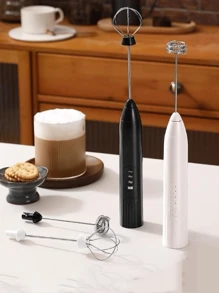 Mixer Portátil Misturador para Leite, Bebidas e Ovos (2 Refis) - Preto - Visão 3