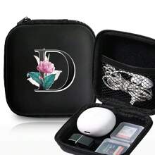 Proteção para fone de ouvido Organizador de cabo compacto Estojo quadrado Mini bolsa portátil com zíper para fone de ouvido/USB Bolsa de armazenamento Organizador de cabo de dados USB Bolsa portátil Caixa de armazenamento de itens pequenos