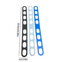 1/2/3pcs Silicone Adjustable Fixing Strap, Elastic Silicone Universal Cover Fixing Strap, Leak-Proof, Suitable For Various Pots And Bowls With Covers - Multicolor - View 6