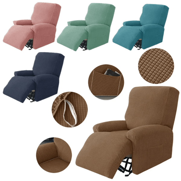 Funda elástica para sillón reclinable de un asiento, funda de sofá cómoda y fácil de limpiar, protector de sofá relajado y cómodo para sala de estar