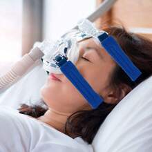 CPAP Mask Strap Covers, Comfortable CPAP Face Pads Fit Most CPAP Mask Straps To Reduce Headgear Pressure - Blue - View 1