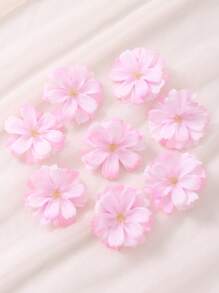 50 件/20 件人造樱花头人造花婚礼派对鞋帽 DIY 花环装饰，散装迷你花朵工艺品人造花头 - 彩色 - 查看 23