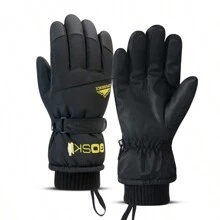 1 Paio di guanti da sci da uomo di alta qualità per l'inverno, resistente al freddo fino a -20°C, termoisolato, spesso e caldo, sensibile al touch screen, adatto per ciclismo, motociclismo, escursioni invernali