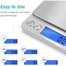 Digital Weight Scale Kitchen Jewelry Gold Grain Food MiniSize Gram 2000g X 0.1g
