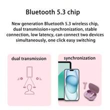 JBL Bluetooth Headset WAVE FLEX 2 Semi-In-Ear Music Headset With Noise Reduction For Calls, Sports And Games With Microphone IP54 Waterproof And Dustproof Type-C Charging Port Pearl White