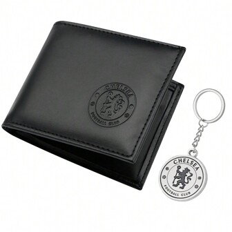 Chelsea F.C. Wallet Bifold & Keyring Set Football Accessories Gift