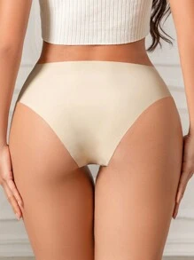 3pcs/Set Women's Simple, Comfortable, Traceless, Skin-Friendly And Versatile Triangle Panties - Multicolor - View 2