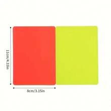 Set de tarjetas de árbitro de fútbol, tarjetas rojas y amarillas, silbato y brazalete de capitán, herramienta de entrenamiento de árbitros, adecuado para fútbol, voleibol, béisbol, aplicable a todos los niveles de partidos y entrenamientos, adecuado como regalo de Navidad - Multicolor - Ver 8