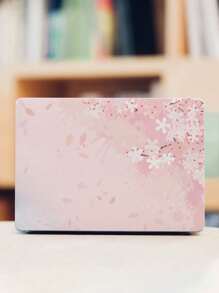 2pcs Peach Blossom Pattern Laptop Skin Stickers, Made Of High-Quality Waterproof And Scratch-Resistant PVC Material, Suitable For All Models, Can Add Personalized Decoration And Protect The Laptop Surface, Peel And Stick, No Trace Left. Experience The Unique Style Immediately! - Multicolor - View 1