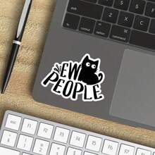 3 Zoll "Böse Menschen" Aufkleber - Perfekt für Laptops, Notizbücher, Wasserflaschen, persönliche Räume, Humor-Ecken und Halloween-Dekoration | Toll für Katzenliebhaber, Fans von schwarzem Humor, Halloween-Enthusiasten und Realisten | Ideales Geschenk für Freunde, Familie und Kollegen | Lustiger Katzen-Aufkleber für schwarzen Humor, Halloween-Dekoration und Selbstausdruck