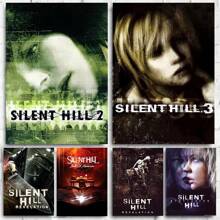 1 stuk wandkunstposters frameloos Silent Hill 1 2 3 spel filmposter kunst canvas schilderij wandkunst thriller spel foto's voor slaapkamer spelkamer muur woondecoratie