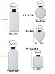 1 Peça Chaveiro de Impressão por Transferência Térmica Dupla Face, Personalizável com Design Pessoal, Logo, Forma Geométrica (Círculo, Quadrado, Retângulo, Coração), Adequado para Presentes, Amigos, Equipes, Casamentos
