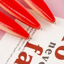 1pc/3pcs螃蟹笔按压创意礼品笔学生文具中性笔螃蟹大闸蟹减压玩具笔 - 彩色 - 查看 7