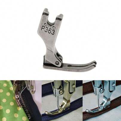 Industrial Sewing Machine Steel Narrow Zipper Presser Foot P363 For Industrial Juki, Alfa, Brother Sewing Machines