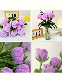 426pcs/Set Macaron Color Twist Sticks,Tulip Craft Kit With DIY Bouquet Tools - Includes Light Pink & Army Green Pipe Cleaners, Dark Green Tape, And Glue Sticks, DIY Accessories Creative Hand Tools, Craft Supplies Decoration - Perfect For Beginners, Ideal Gift For Holidays,Valentine's Day Gift