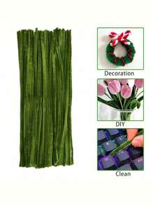 426pcs/Set Macaron Color Twist Sticks,Tulip Craft Kit With DIY Bouquet Tools - Includes Light Pink & Army Green Pipe Cleaners, Dark Green Tape, And Glue Sticks, DIY Accessories Creative Hand Tools, Craft Supplies Decoration - Perfect For Beginners, Ideal Gift For Holidays,Valentine's Day Gift