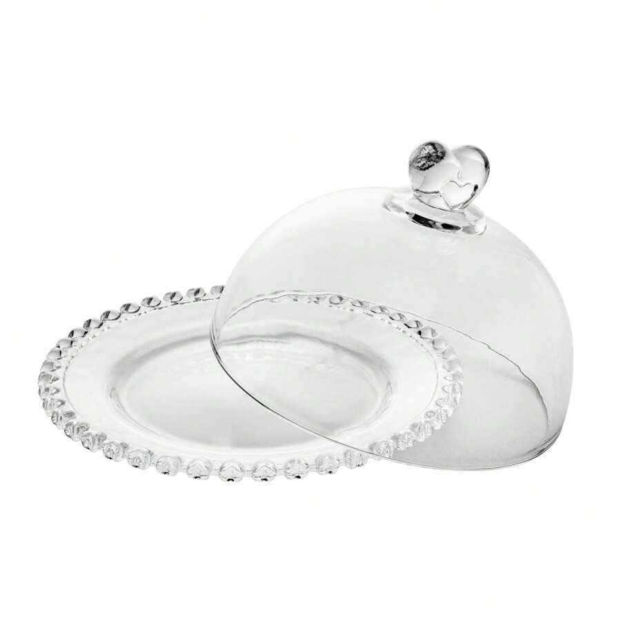Crystal Cheese Dish With Heart Lid 19.5cm X 13cm - Lyor - 彩色 - 查看 1