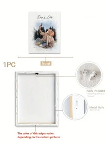 1 Stück gerahmte Aquarellmalerei, Geschenke, benutzerdefinierte Aquarellporträts, personalisierte Geschenke, Familienporträts, Hochzeitsgeschenke, Multifunktional, dekorativ, schimmelbeständig, wiederverwendbar, niedlich, hochwertig, vintage, farbig, individuell, personalisiert, einzigartig, ideale Geschenke für ihn, ideale Geschenke für sie, sie, Freund, Freundin, Vater, Mutter, Familie, Freunde, Sohn, Tochter, Schüler, Esszimmer, Bad, Wohnzimmer, Schlafzimmer, Büro, Teeraum, Schule, Zuhause, Schlafzimmer Auffrischung