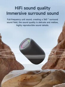 ZEALOT S32PRO 15W 无线音箱，便携式蓝牙音箱，带 RGB 灯光，IPX5 防水，播放时间长达 8 小时，支持 SD 卡/AUX/USB 连接，支持双设备配对，兼容电脑/电视/手机/平板电脑，适用于汽车/户外/骑行/跳舞等场景 - 黑色 - 查看 5