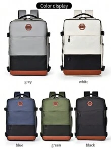 New Large Capacity Dual Shoulder Laptop Backpack, Computer Bag For Travel, Sports, Weekends - Fits Notebook, Stylish & Casual Design, Great Gift For Friends, Family, Birthdays, Holidays Christmas Thanksgiving Gifts For Men Funny Gifts Vacation Boyfriend Gifts Multi-Functional Outdoor Portable Fashionable Casual Student Hiking Dad Gifts Bag For Men Travel Essentials Holiday Essentials School Bag Camping Travel Bag Gym Bag Sports Bag Bags Summer Back To School Beach Bag Beach Laptop Case The Sporty Life Summer Bag Springbreak Bag Pack Hiking Bag Weekend Bag Backpacks Travel Must Haves Large Bag Step Into Spring - Multicolor - View 3