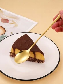 1/4 件不锈钢长柄咖啡勺、冰淇淋勺、甜点勺 日常勺子 返校 - 彩色 - 查看 7