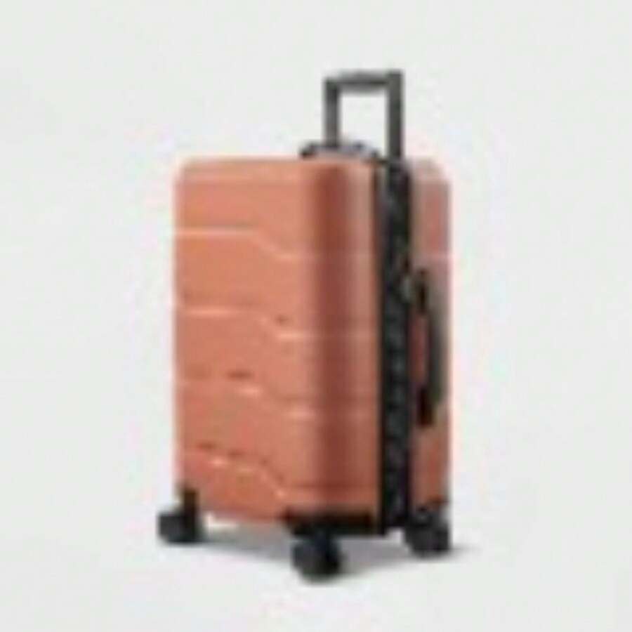 Open Story Hardside Carry On Luggage Hardshell Spinner Suitcase - Brown - View 1