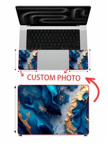 1pc Customizable Laptop Skin Sticker, Available In 10", 12", 13", 14", 15", 17" And Custom Size, Scratch-Resistant Computer Protective Film, Multi-Style And Multi-Size Laptop Customization Back To School - Customized Pattern - View 10