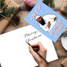 1 张有趣的生日快乐卡，送给家人和朋友的理想礼物，适合节日庆祝、生日卡、礼品卡、圣诞节 - 紅色 - 查看 6