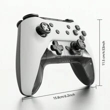 Switch 控制器、兼容 Switch/Lite/OLED 的无线专业控制器、支持可编程按钮/6 轴/Turbo/3 级振动（白色或黑色）的无线 Switch 控制器、控制器、Switch 游戏 - 白色 - 查看 2
