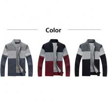 Saco Sueter Chamarras Caballero Abrigos Para Hombre - Azul - Ver 4